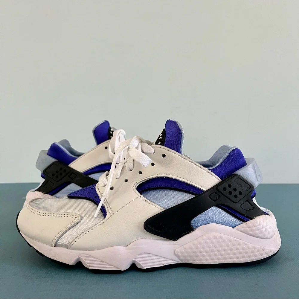 Nike Air Huarache White Lapis Deep Royal Blue Black‎ Sneakers